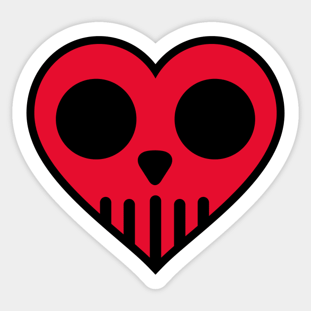 LoveSkull Sticker by rt-shirts